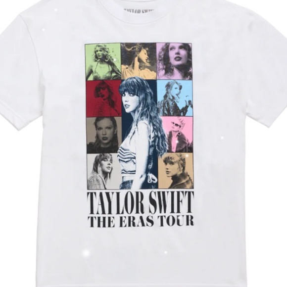 Taylor Swift Tops - Taylor Swift Eras Tour White T-Shirt